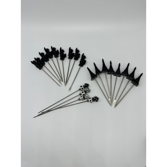 unknown Other - Vintage Party Picks Eiffel Tower Statue of Liberty Set Assorted